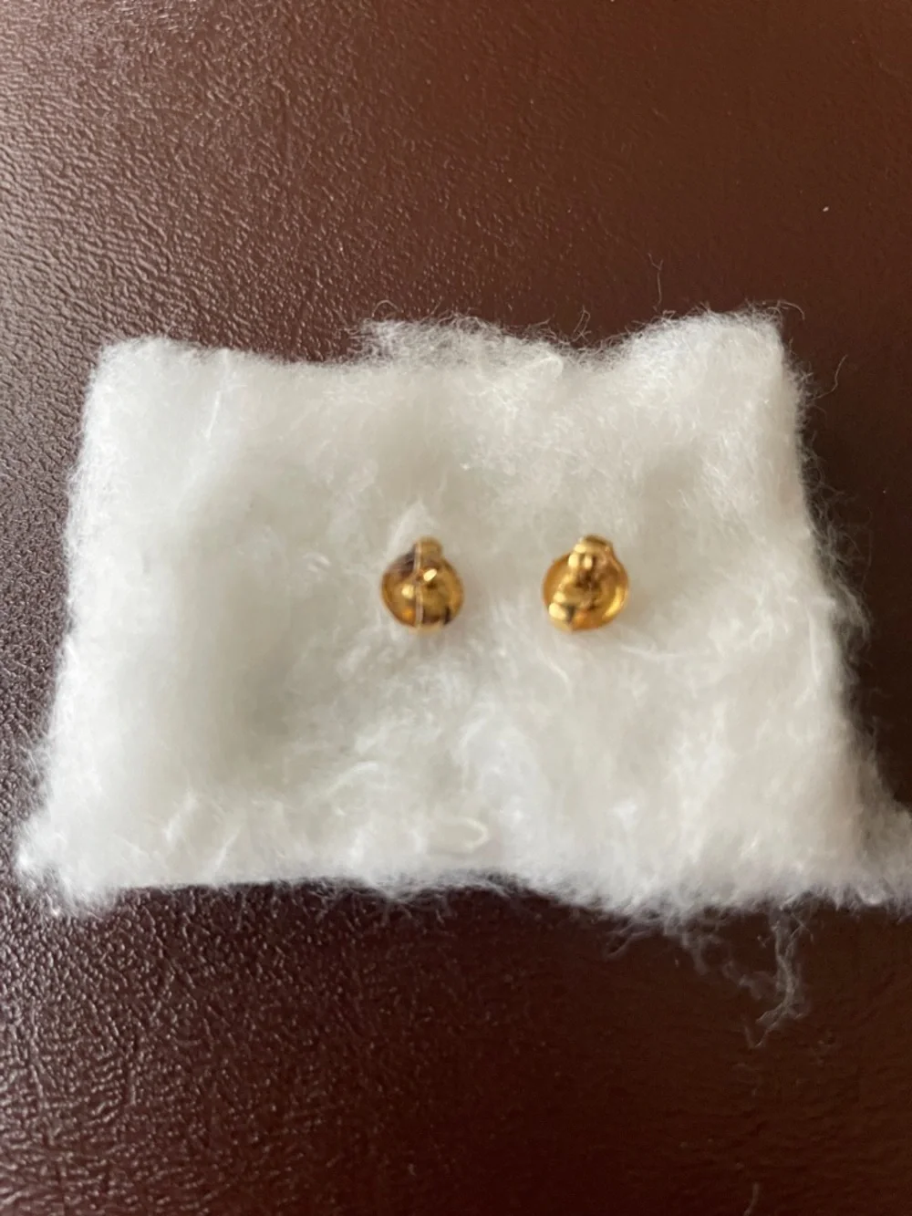 Baby diamond stud earrings
